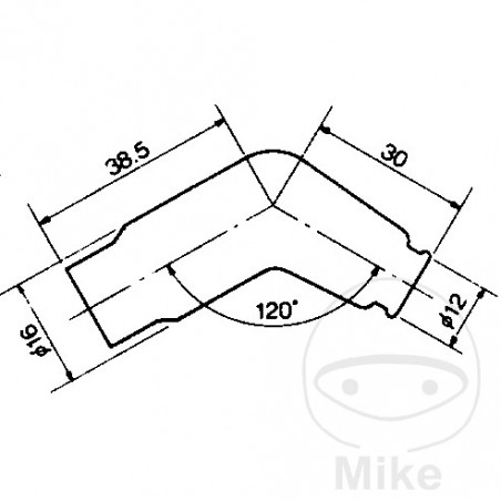 NGK Spark plug pipe VD05FMH 708.51.86