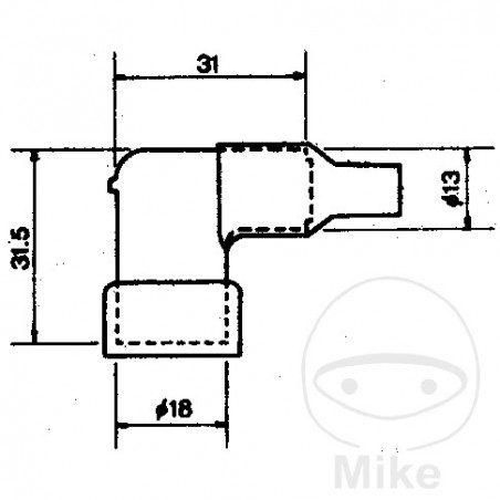 NGK Spark plug pipe LB05EH 708.52.28