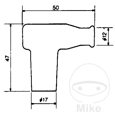 NGK Pipa de bujía TB05EM-R 708.52.85