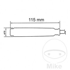 NGK Racing spark plug pipe with cable CR3 M 708.53.35