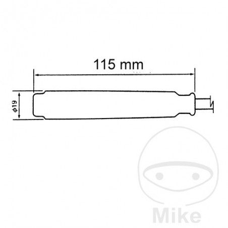 NGK Pipa de bujía racing con cable CR3 M 708.53.35