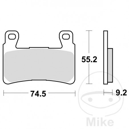 TRW Front brake pad set PC 7870294