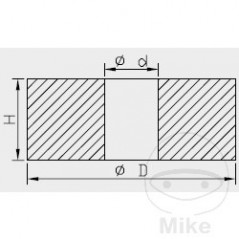 KAYABA Pistón compresión para amortiguador 50 MM 773.11.56