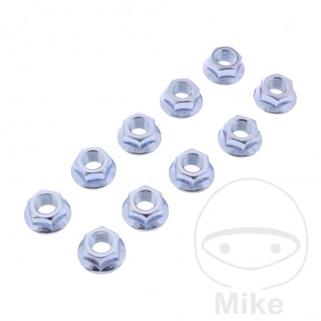 JMP Set of 10 collar nuts M10 X 1.25 756.23.69