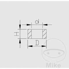 KAYABA Pressure step nut 5X10X4.25 773.06.26