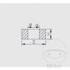 KAYABA Fork lock nut 12X19X8 773.06.40