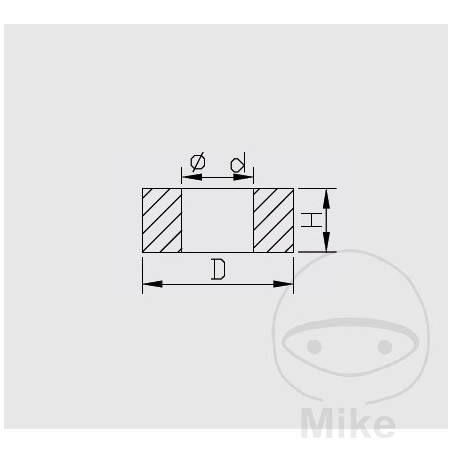KAYABA Tuerca de seguridad para horquilla 12X19X8 773.06.40