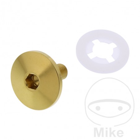 JMP Tornillo de tapa válvula acero inoxidable M7X1.00 MM 11 V4A 775.42.36