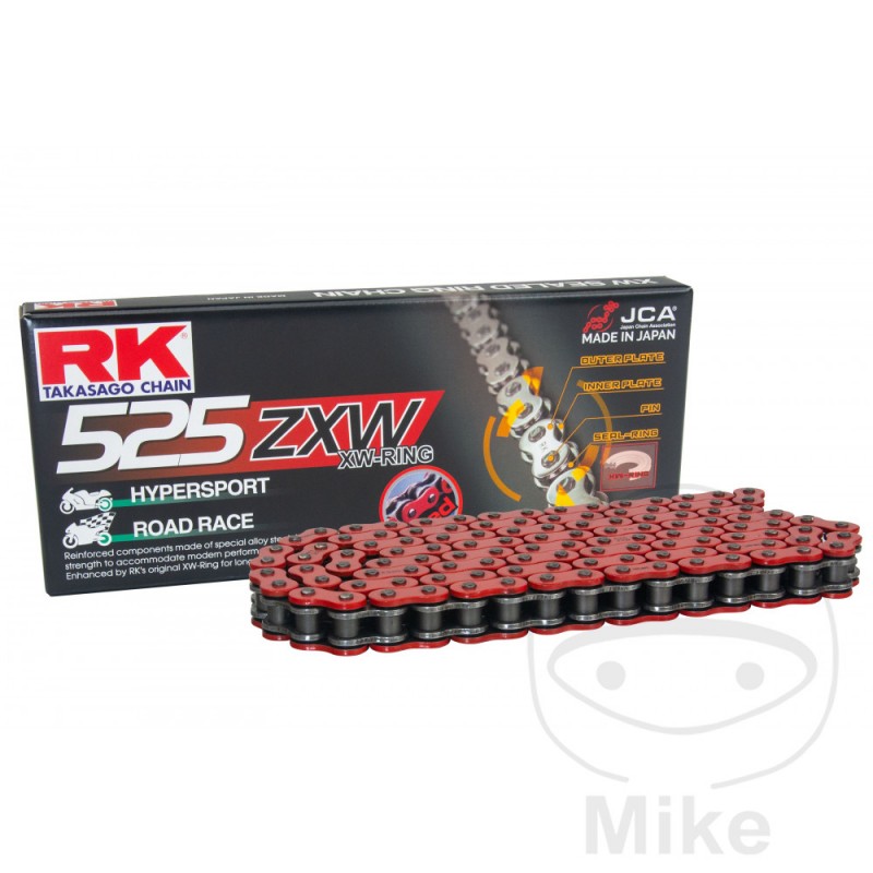 RK Cadena de moto abierta con enganche remache XW-RING 525ZXW/118 7940482