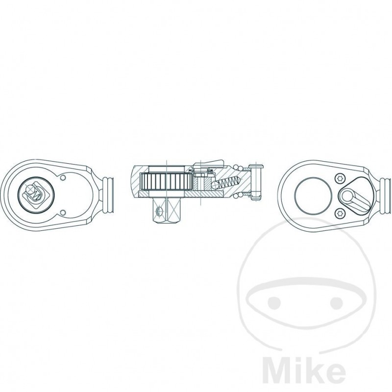 Spare parts kit for ratchet wrench 916SP 607.95.29