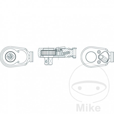 Spare parts kit for ratchet wrench 916SP 607.95.29