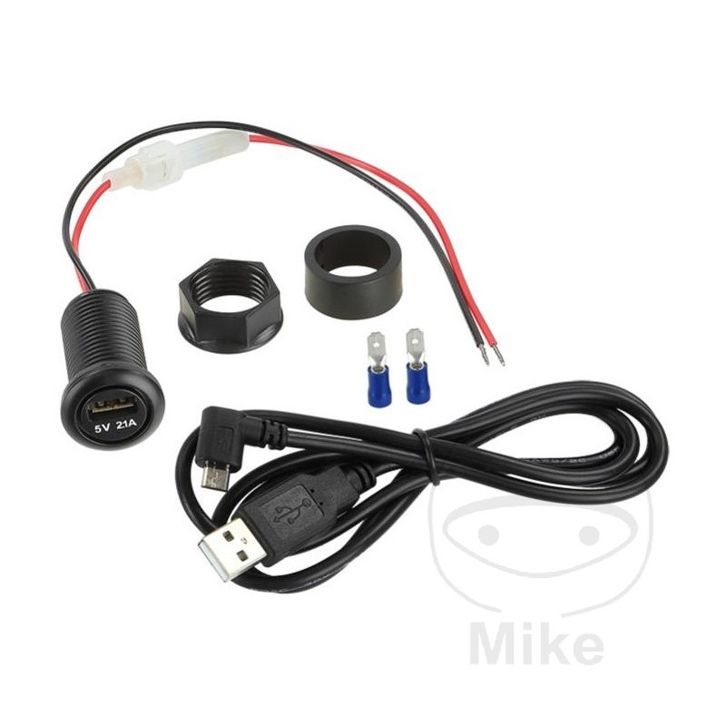 Convertidor con toma usb 12V-5V 2.1A 1M 1940997
