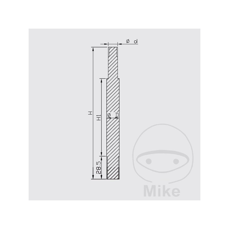 KAYABA Motorcycle shock absorber piston rod 773.08.90