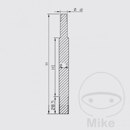 KAYABA Motorcycle shock absorber piston rod 773.08.90