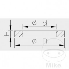 KAYABA Damper piston tube washer replacement 773.11.64