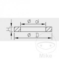 KAYABA Shock absorber head gasket washer 773.11.83