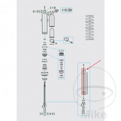 KAYABA Vástago de pistón amortiguador moto 773.11.98