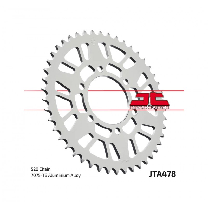 JT SPROCKETS Aluminum transmission plate crown 47 478 4090021247