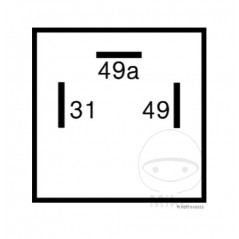 HERTH+BUSS Flasher relay 3 poles 12V MQ 1081108 108.21.14