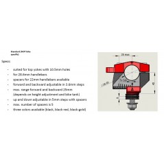 GILLES Alzas de manillar ajustables TOOLING 42200335
