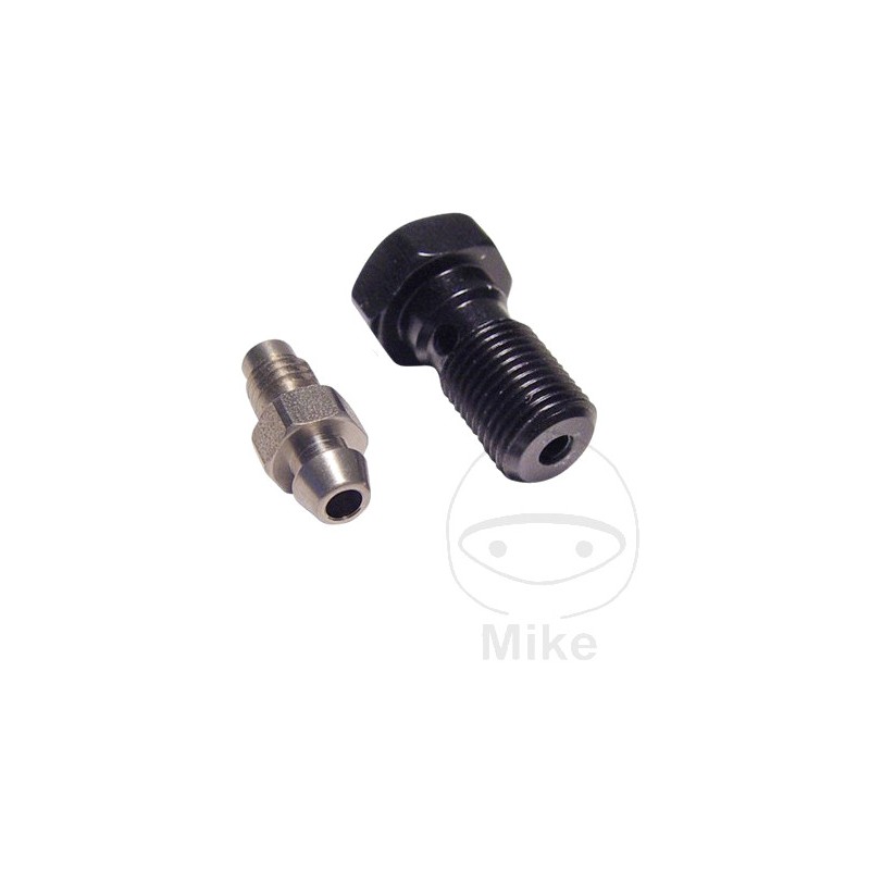 JMP Aluminum single banjo screw with indented nipple M10X1.25 757.43.53VAR