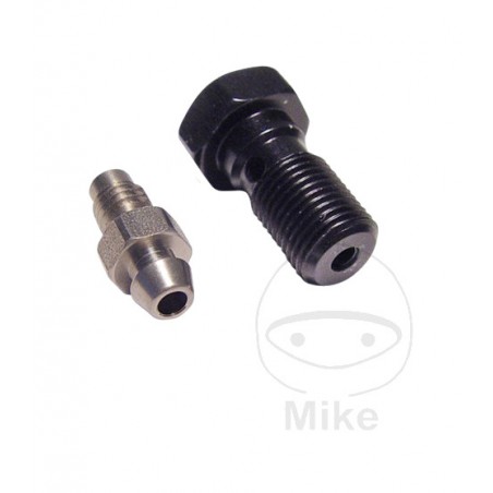 JMP Aluminum single banjo screw with indented nipple M10X1.25 757.43.53VAR