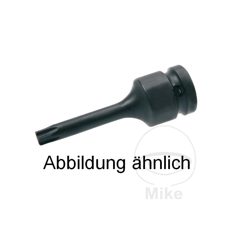 JMP Reinforced torx screwdriver bit 1/2 T20 75 MM 605.96.79