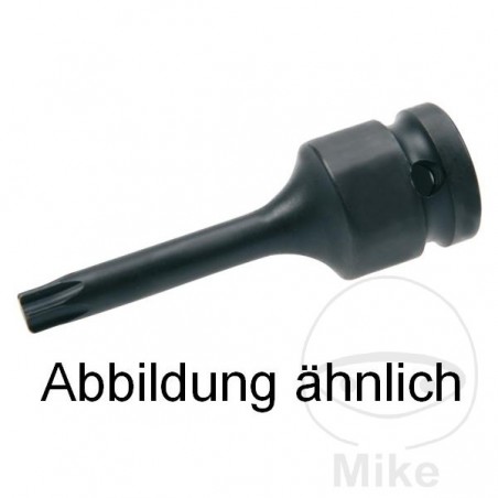 JMP Reinforced torx screwdriver bit 1/2 T20 75 MM 605.96.79