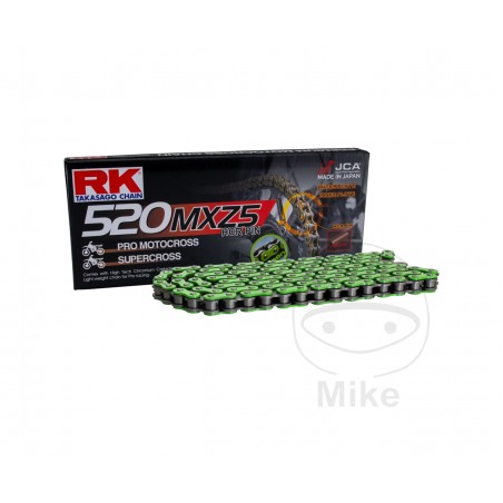 RK Open motorcycle chain with clip hitch without retainer 520MXZ5/118 7250833