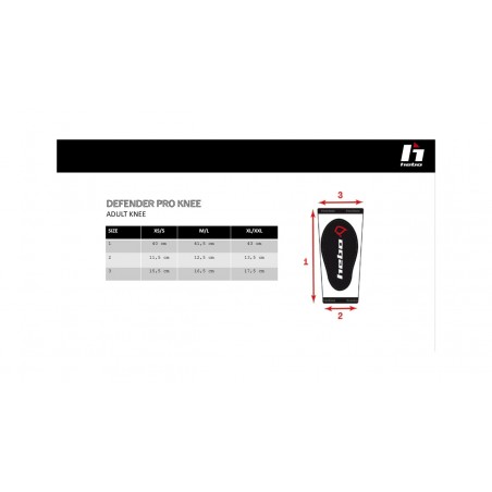 HEBO Rodillera DEFENDER PRO KNEE PAD 2.0 HE6347
