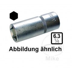 CONDOR Long hexagonal socket wrench 1/4 13 MM 605.56.77