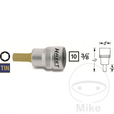 HAZET Allen screwdriver bit 3/8 3 MM 43.5 605.21.61