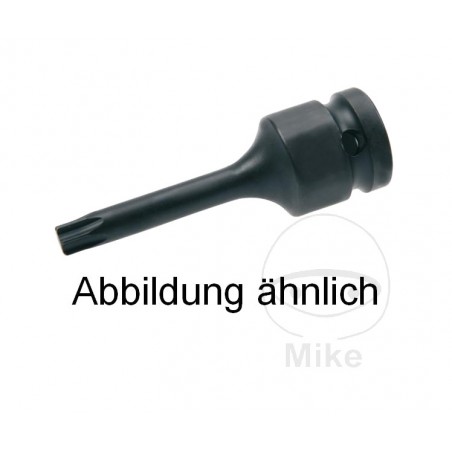 JMP Reinforced torx screwdriver bit 1/2 T7 75 MM 605.97.52