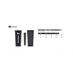 HEBO ESPINILLERA DE PROTECCION ADULTO DEFENDER HB6004VAR
