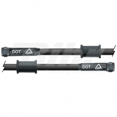 VENHILL Latiguillo metálico tuercas negras 575mm 32057511