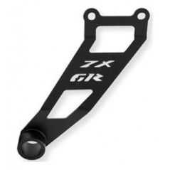 Replacement: exhaust brace with stainless steel passenger footrest