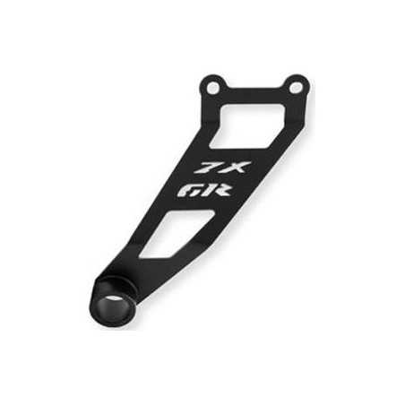 Replacement: exhaust brace with stainless steel passenger footrest