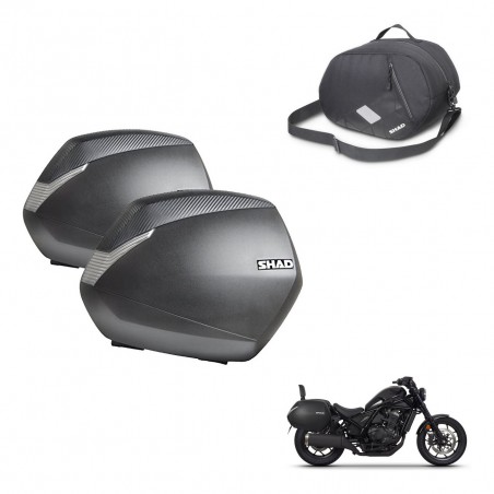 SHAD SH36 suitcases + 3P hardware internal bag KIT-434787