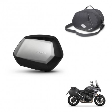 SHAD Maletas SH35 PREMIUM + herraje 3P bolsa interna KIT-434846