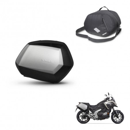 SHAD Maletas SH35 PREMIUM + herraje 3P bolsa interna KIT-434850