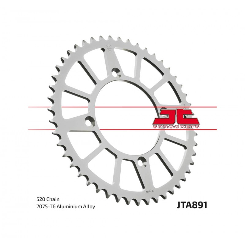 JT SPROCKETS Aluminum transmission plate crown 46 891 4090021646