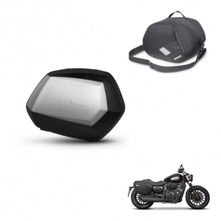 SHAD Maletas SH35 PREMIUM + herraje 3P bolsa interna KIT-434860