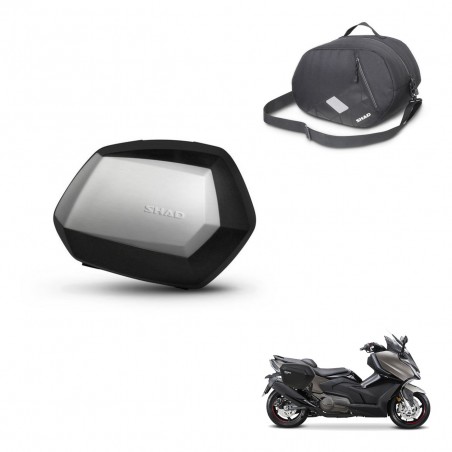 SHAD SH35 PREMIUM suitcases + 3P hardware internal bag KIT-434874