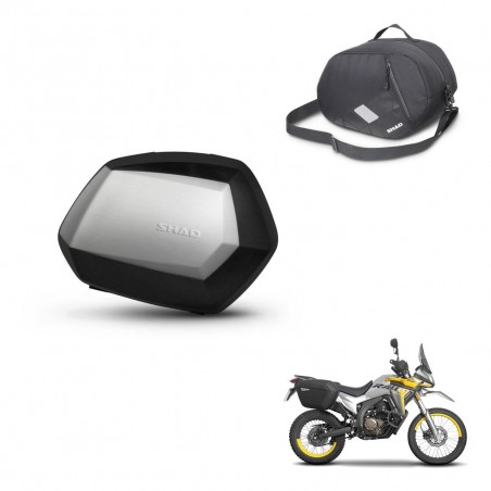 SHAD Maletas SH35 PREMIUM + herraje 3P bolsa interna KIT-434882