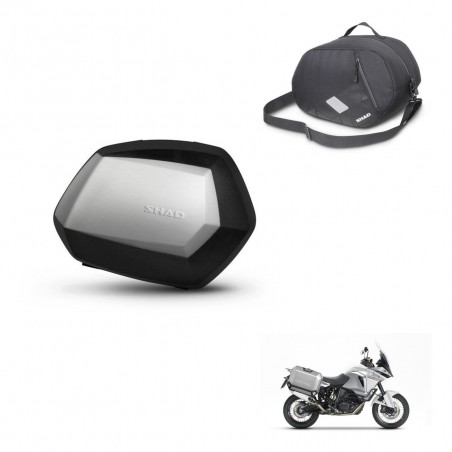 SHAD Maletas SH35 PREMIUM + herraje 4P bolsa interna KIT-435073