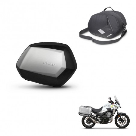 SHAD Maletas SH35 PREMIUM + herraje 4P bolsa interna KIT-435089