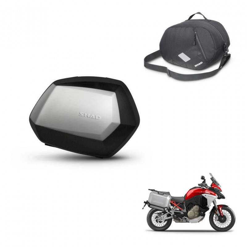 SHAD Maletas SH35 PREMIUM + herraje 4P bolsa interna KIT-435105