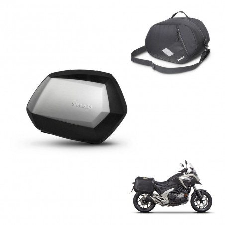 SHAD Maletas SH35 PREMIUM + herraje 4P bolsa interna KIT-435117