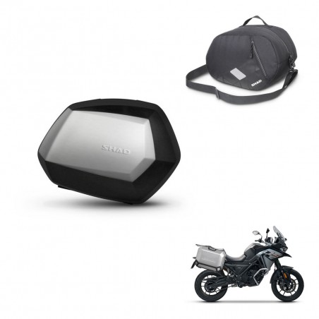 SHAD Maletas SH35 PREMIUM + herraje 4P bolsa interna KIT-435123