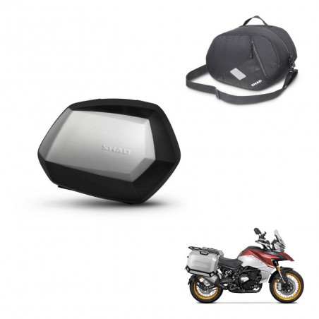 SHAD Maletas SH35 PREMIUM + herraje 4P bolsa interna KIT-435147